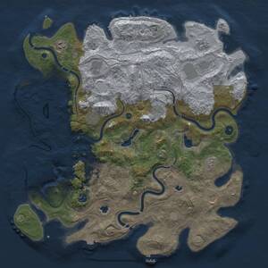 Thumbnail Rust Map: Procedural Map, Size: 4500, Seed: 78082587, 16 Monuments