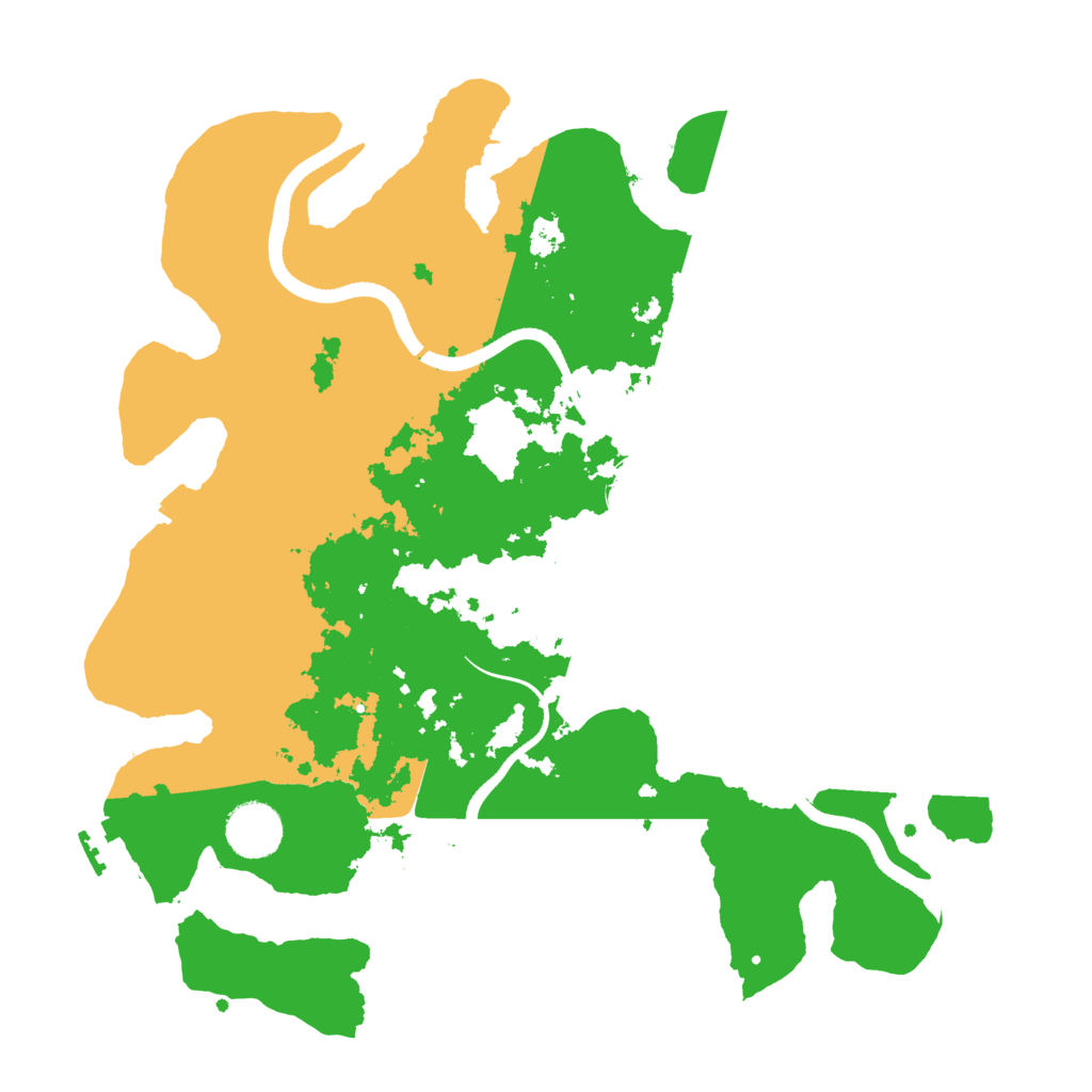 Biome Rust Map: Procedural Map, Size: 3500, Seed: 536767