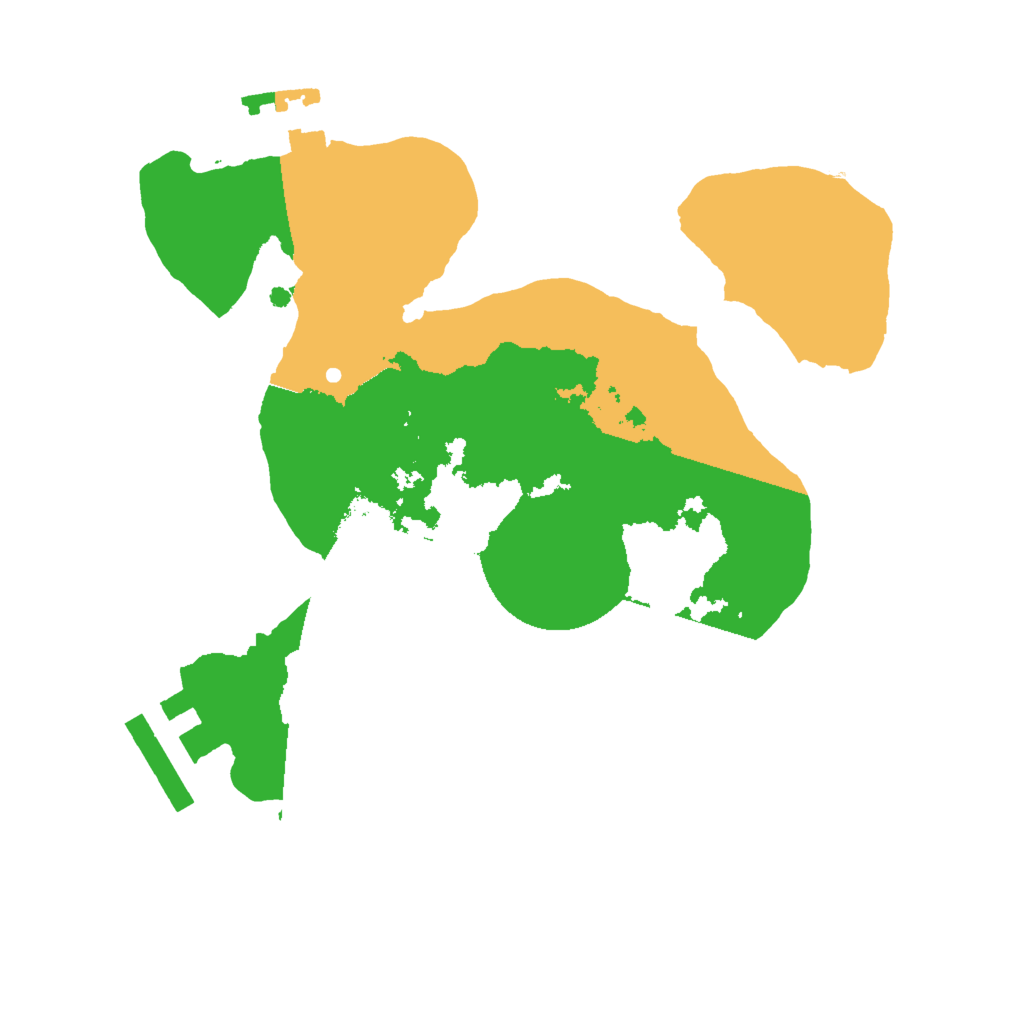 Biome Rust Map: Procedural Map, Size: 2000, Seed: 99887766