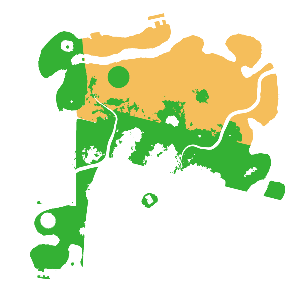Biome Rust Map: Procedural Map, Size: 3700, Seed: 553233195