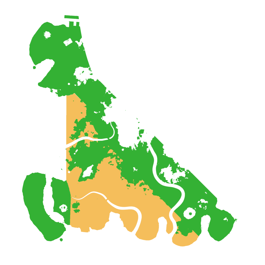 Biome Rust Map: Procedural Map, Size: 3500, Seed: 1443164374