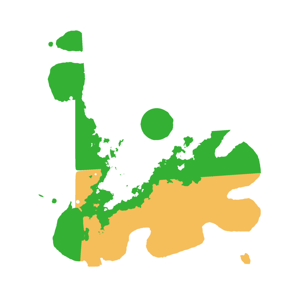 Biome Rust Map: Procedural Map, Size: 2500, Seed: 1904842678