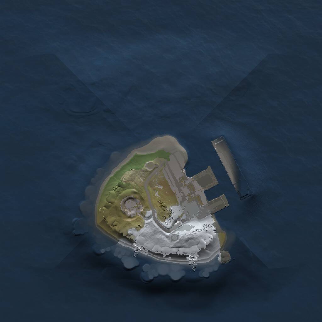 Rust Map: Procedural Map, Size: 1000, Seed: 3245, 2 Monuments