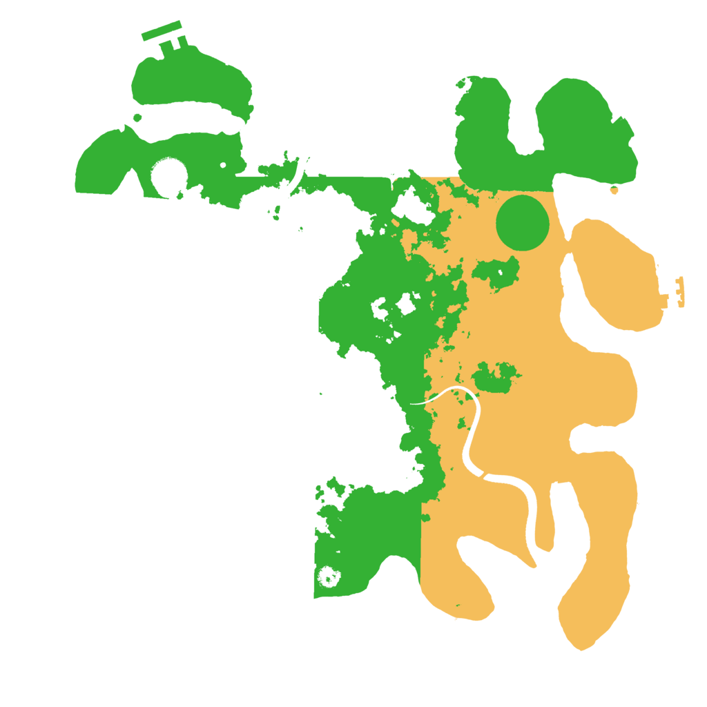 Biome Rust Map: Procedural Map, Size: 3500, Seed: 492229415