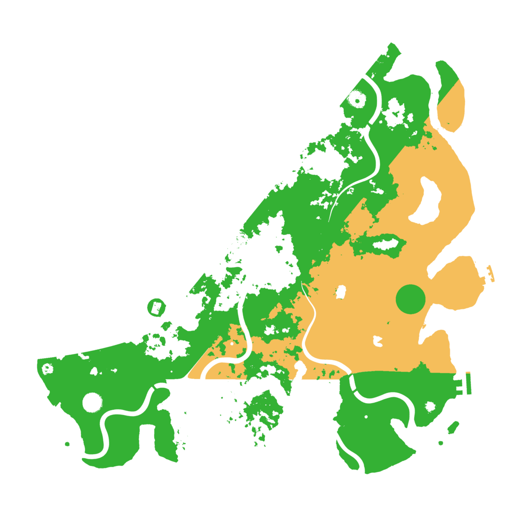 Biome Rust Map: Procedural Map, Size: 4500, Seed: 132304235