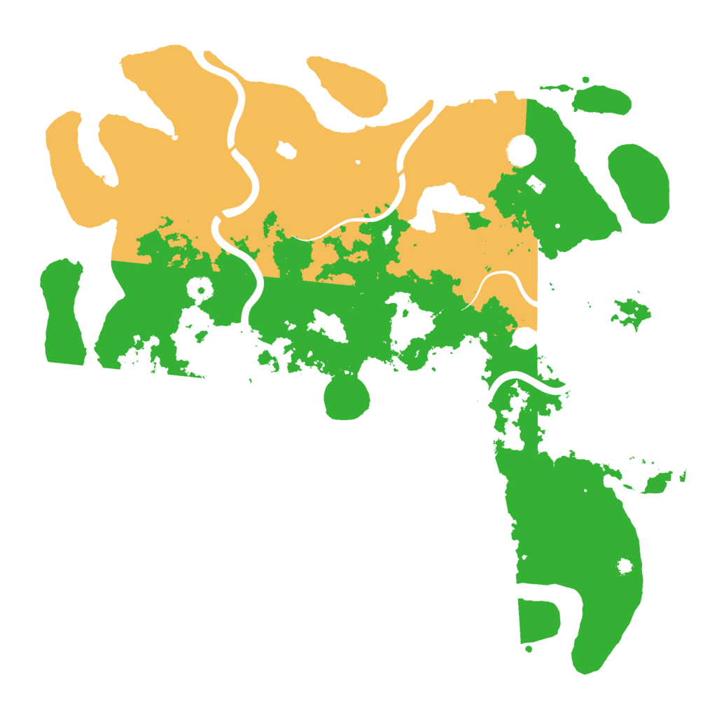 Biome Rust Map: Procedural Map, Size: 4250, Seed: 23909
