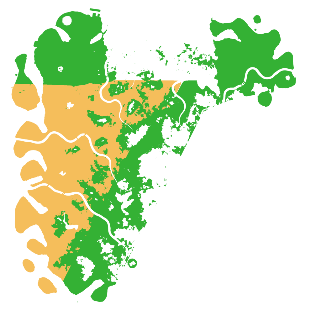 Biome Rust Map: Procedural Map, Size: 6000, Seed: 937127446