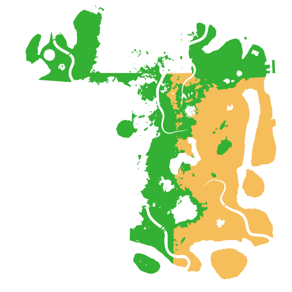 Biome Rust Map: Procedural Map, Size: 4500, Seed: 116657676