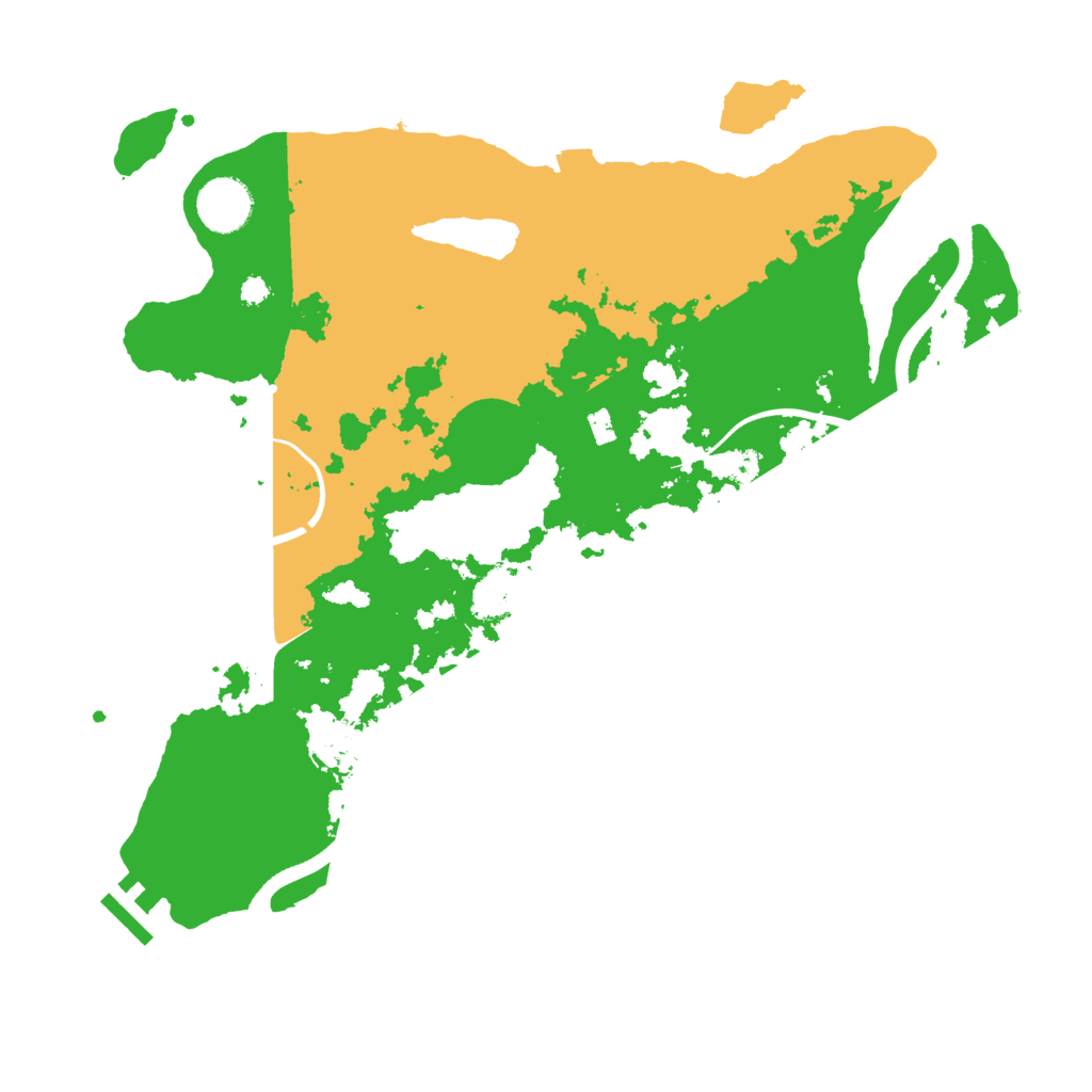 Biome Rust Map: Procedural Map, Size: 3500, Seed: 1771857743