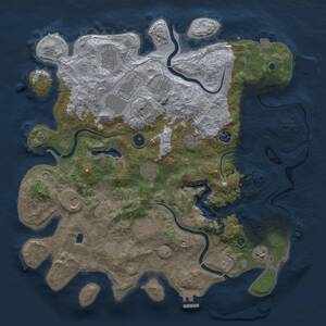 Thumbnail Rust Map: Procedural Map, Size: 4200, Seed: 226805517, 16 Monuments