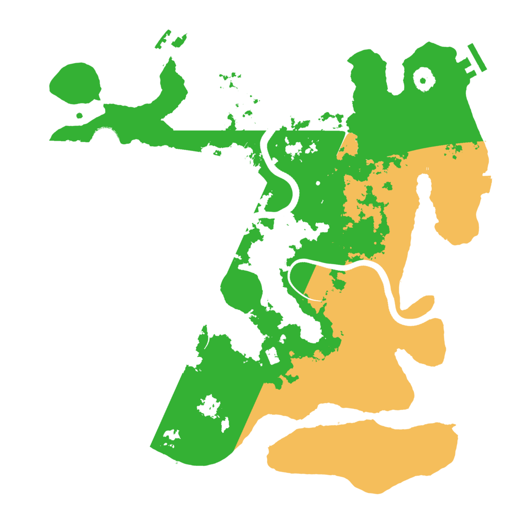 Biome Rust Map: Procedural Map, Size: 3500, Seed: 76535719