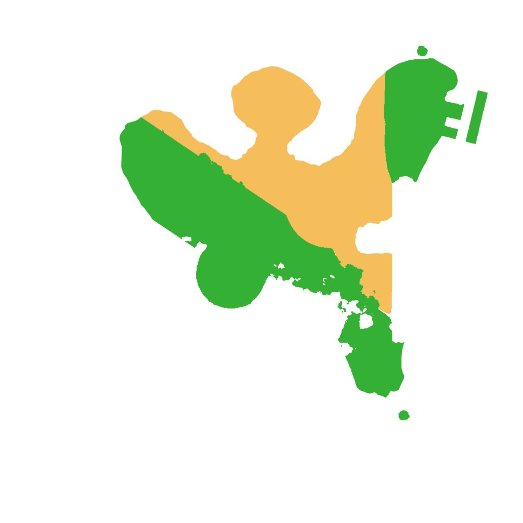 Biome Rust Map: Procedural Map, Size: 2000, Seed: 1458134765