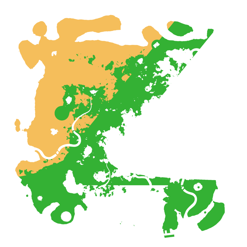 Biome Rust Map: Procedural Map, Size: 4500, Seed: 844987616