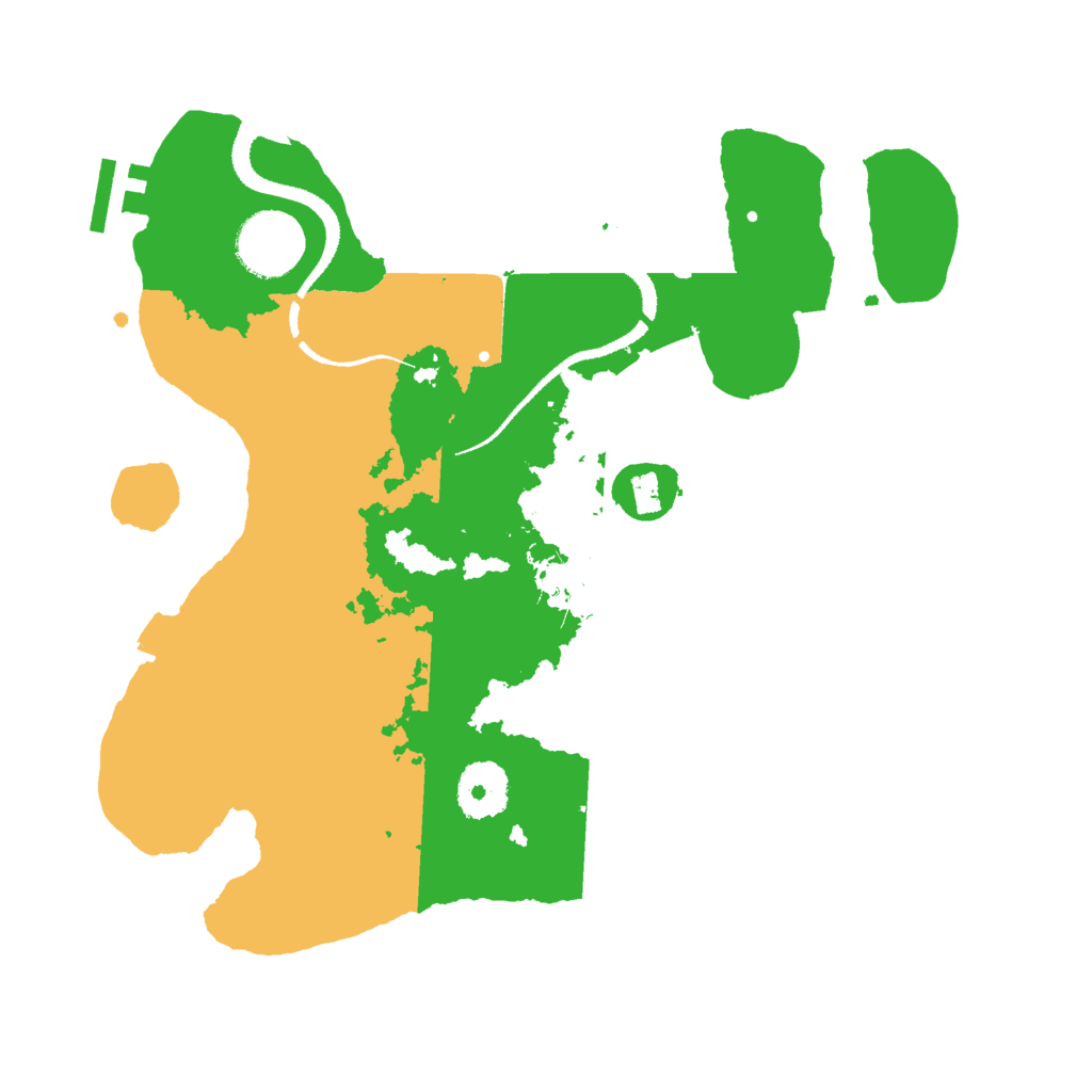 Biome Rust Map: Procedural Map, Size: 3000, Seed: 1992973345
