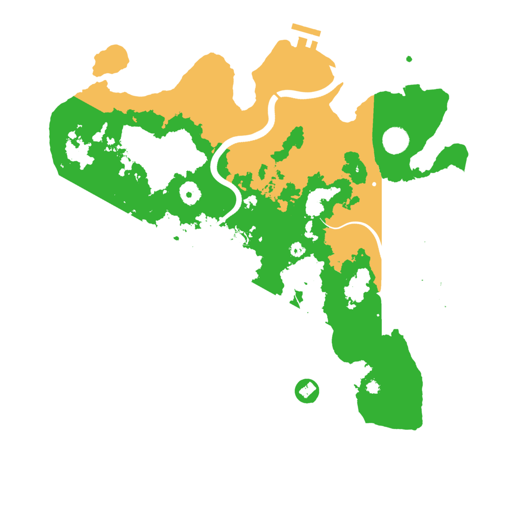 Biome Rust Map: Procedural Map, Size: 3500, Seed: 835349220