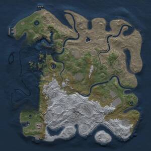 Thumbnail Rust Map: Procedural Map, Size: 4250, Seed: 2035859883, 16 Monuments