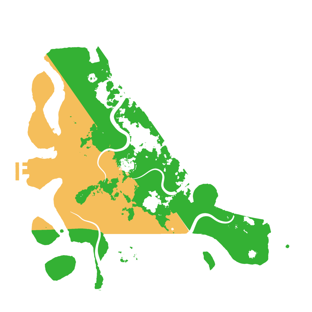 Biome Rust Map: Procedural Map, Size: 3500, Seed: 528686