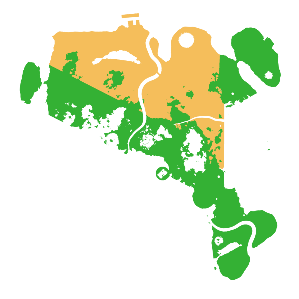Biome Rust Map: Procedural Map, Size: 3500, Seed: 971804926