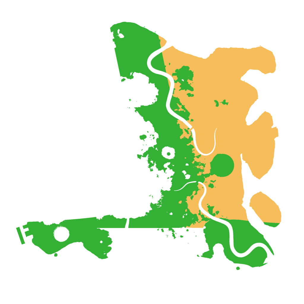 Biome Rust Map: Procedural Map, Size: 3500, Seed: 878289685