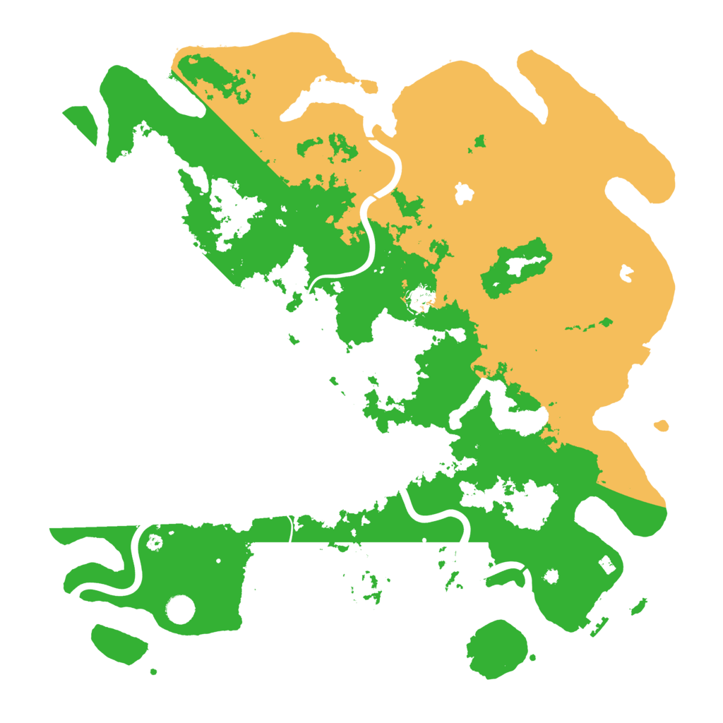 Biome Rust Map: Procedural Map, Size: 4500, Seed: 358831497