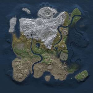 Thumbnail Rust Map: Procedural Map, Size: 3000, Seed: 74585853, 11 Monuments