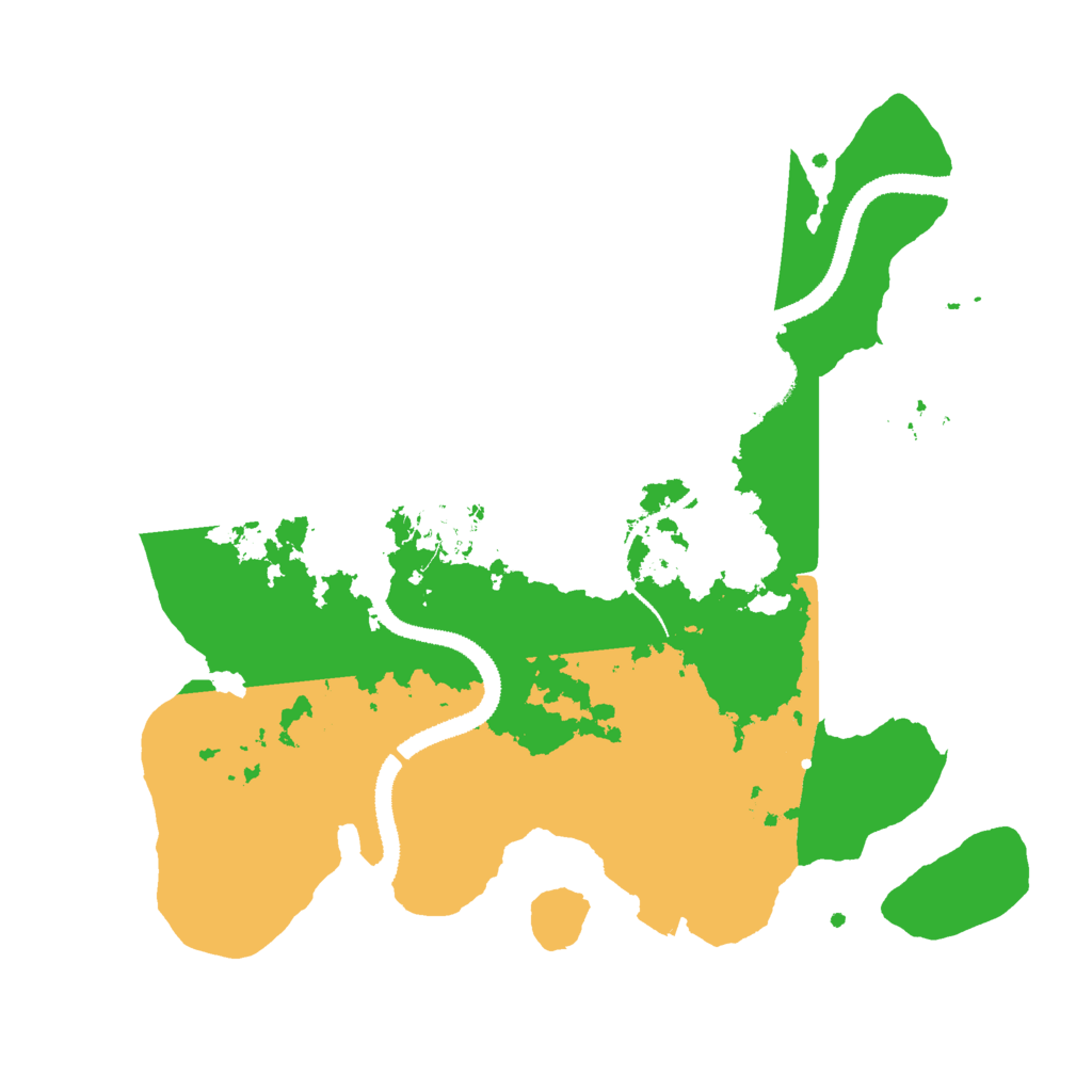 Biome Rust Map: Procedural Map, Size: 3000, Seed: 74585853