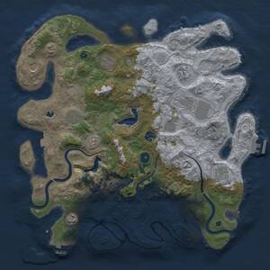 Thumbnail Rust Map: Procedural Map, Size: 4000, Seed: 506547473, 16 Monuments