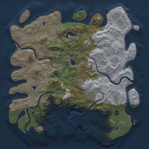 Thumbnail Rust Map: Procedural Map, Size: 4750, Seed: 1885252732, 17 Monuments