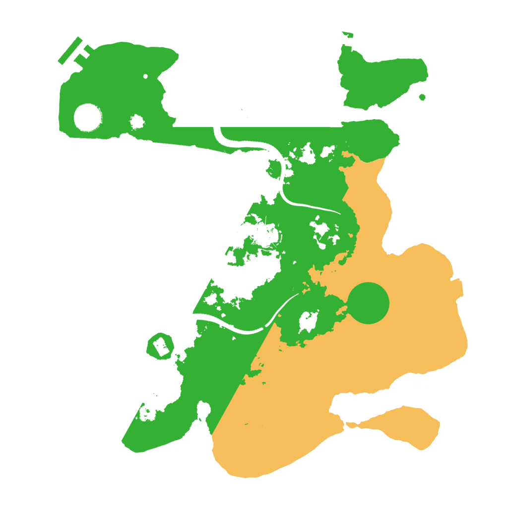 Biome Rust Map: Procedural Map, Size: 3200, Seed: 133575870
