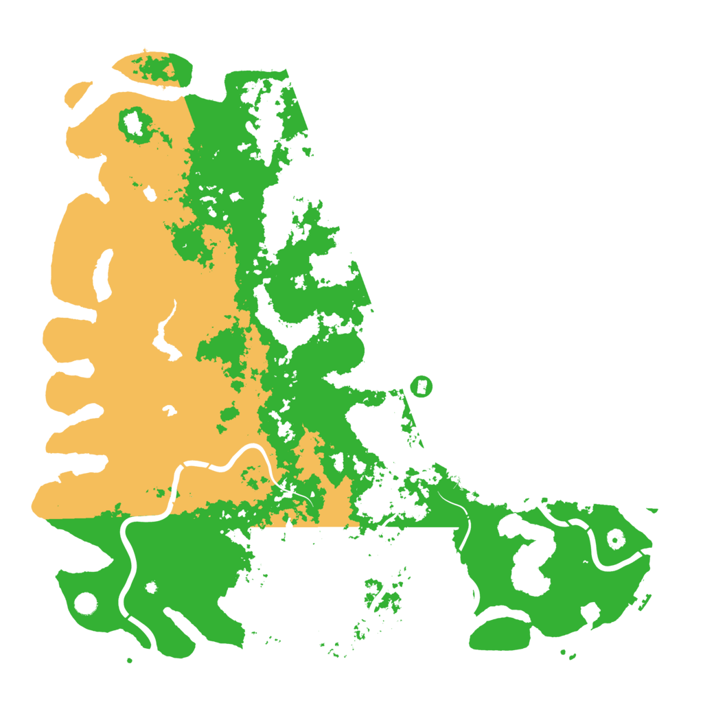 Biome Rust Map: Procedural Map, Size: 5500, Seed: 1245125