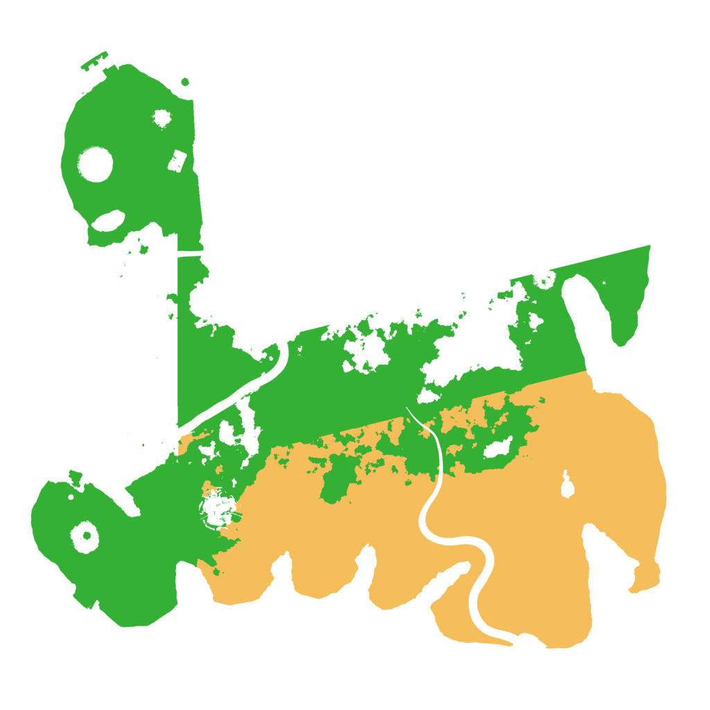 Biome Rust Map: Procedural Map, Size: 3600, Seed: 1125330781