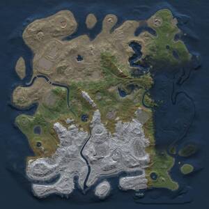 Thumbnail Rust Map: Procedural Map, Size: 4250, Seed: 1825639969, 17 Monuments