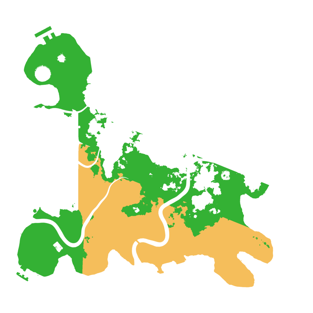 Biome Rust Map: Procedural Map, Size: 3500, Seed: 1195520725