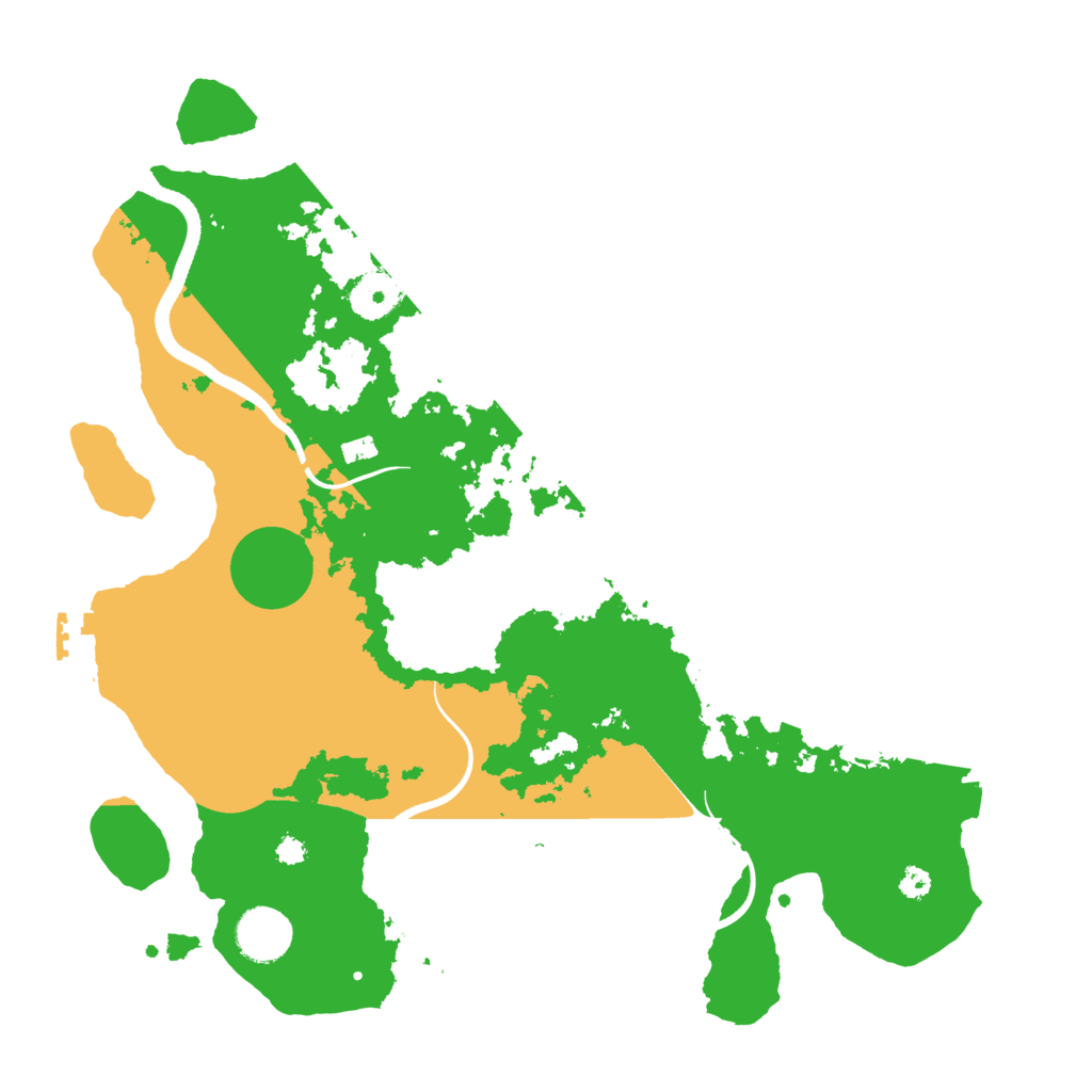 Biome Rust Map: Procedural Map, Size: 3500, Seed: 250776