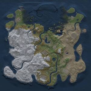 Thumbnail Rust Map: Procedural Map, Size: 4250, Seed: 782746, 16 Monuments