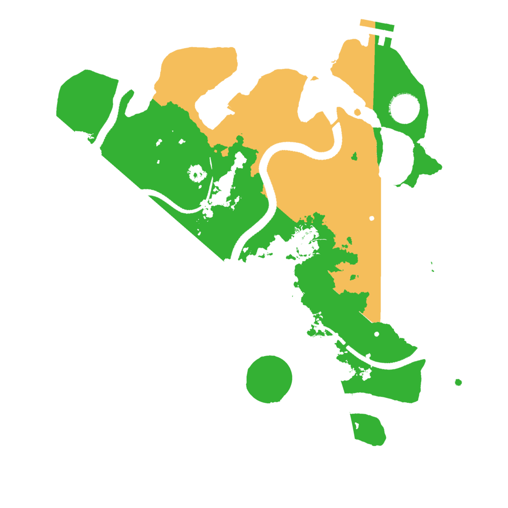 Biome Rust Map: Procedural Map, Size: 3000, Seed: 2025101615
