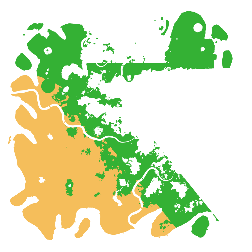 Biome Rust Map: Procedural Map, Size: 5000, Seed: 23857