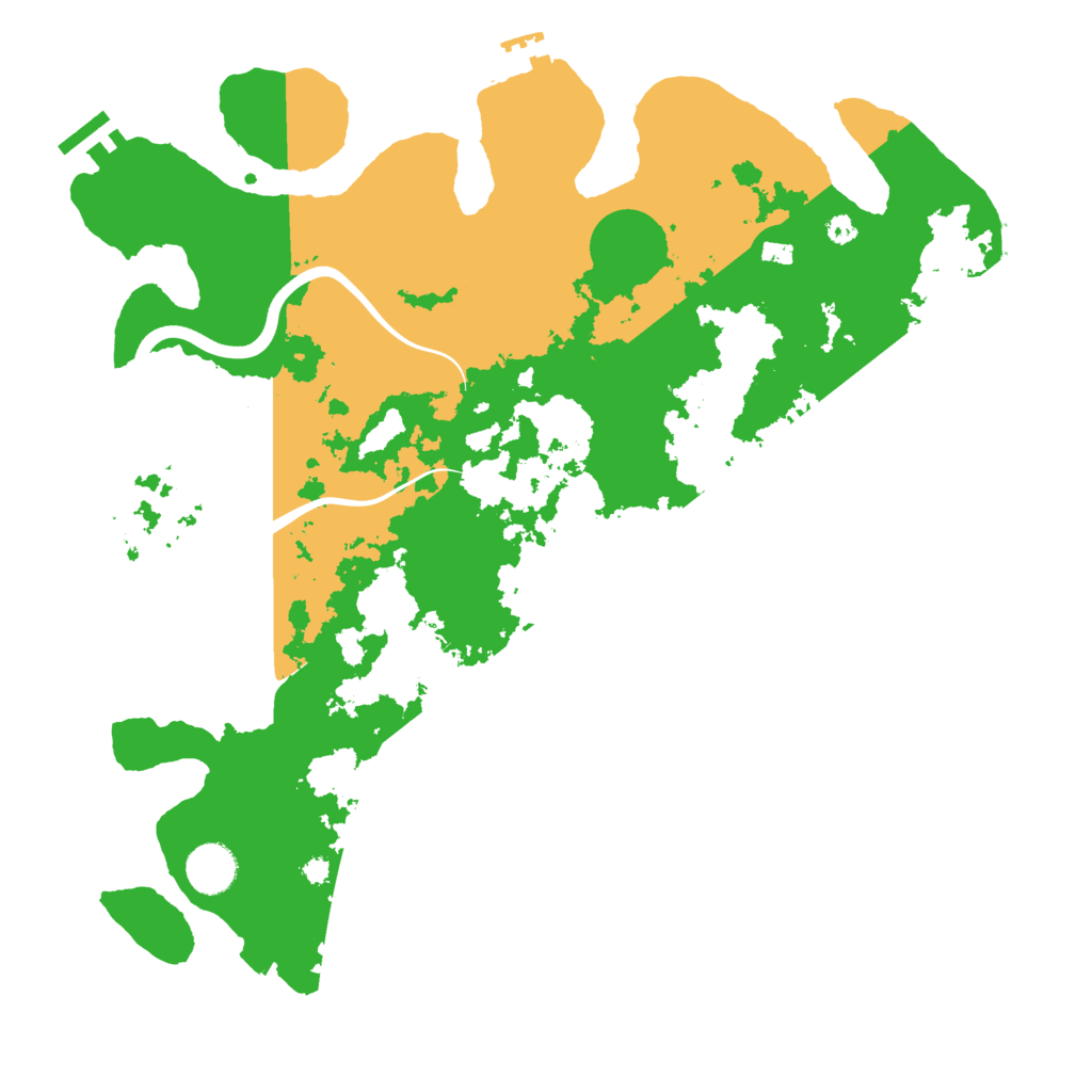 Biome Rust Map: Procedural Map, Size: 3800, Seed: 76834251