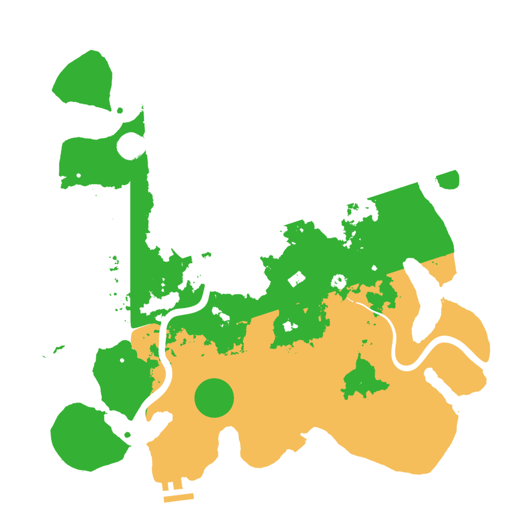 Biome Rust Map: Procedural Map, Size: 3500, Seed: 835151093