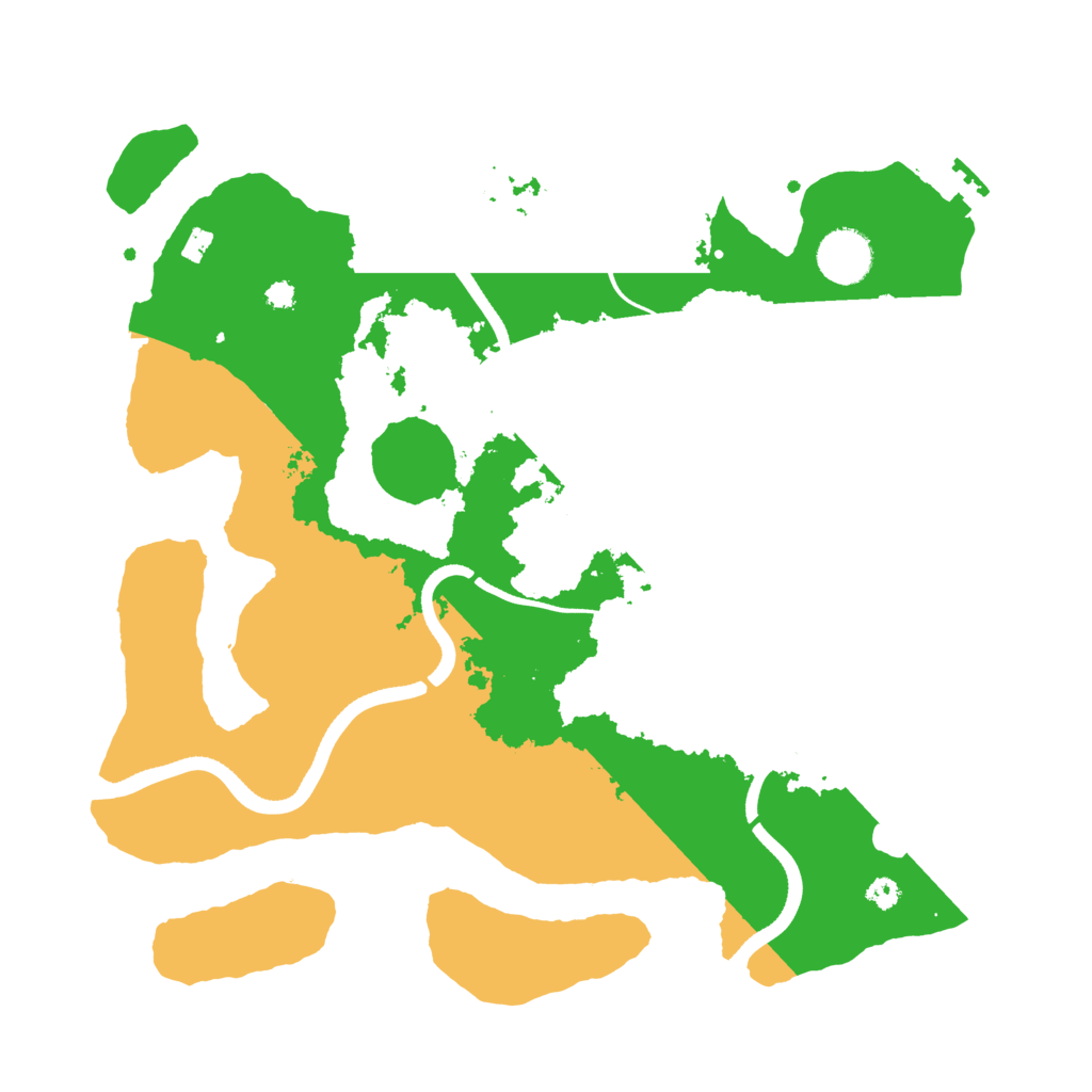 Biome Rust Map: Procedural Map, Size: 3500, Seed: 3654435