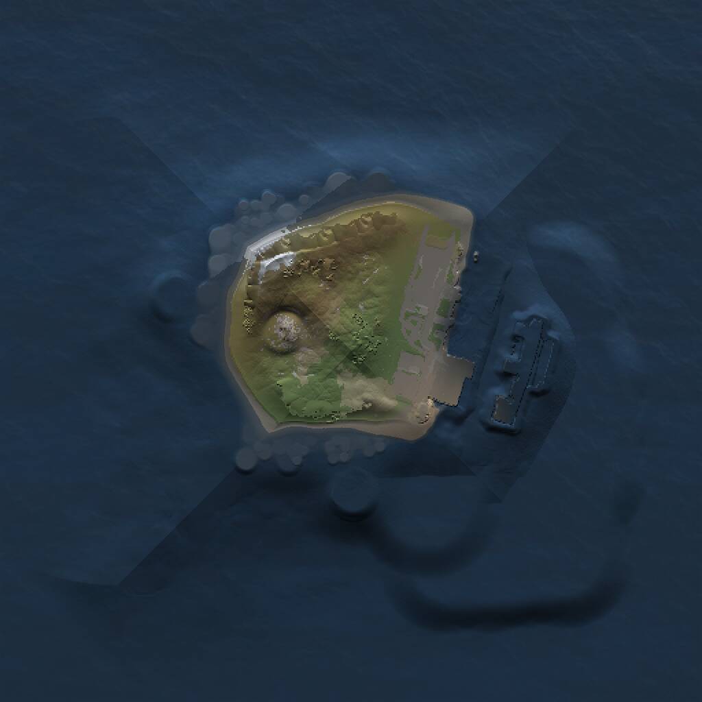 Rust Map: Procedural Map, Size: 1000, Seed: 843008712, 2 Monuments