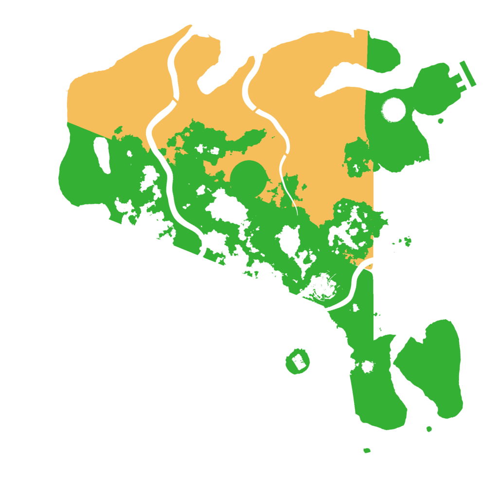 Biome Rust Map: Procedural Map, Size: 3700, Seed: 1948079501