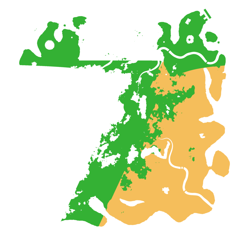 Biome Rust Map: Procedural Map, Size: 4500, Seed: 18288954
