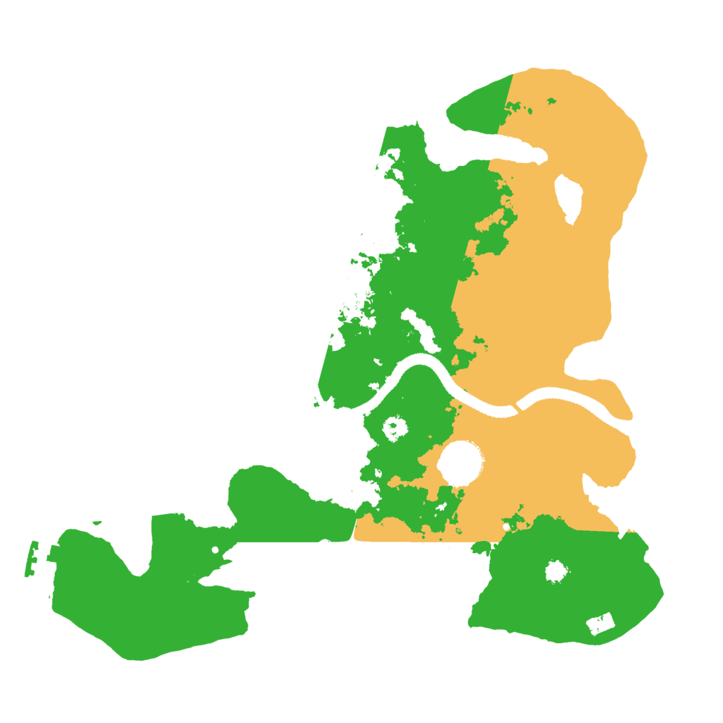 Biome Rust Map: Procedural Map, Size: 3000, Seed: 2134329667