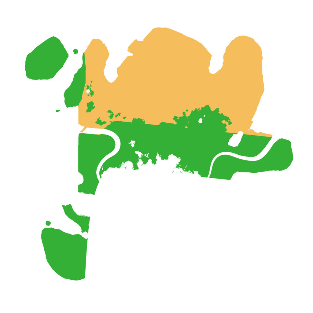 Biome Rust Map: Procedural Map, Size: 2500, Seed: 98532827