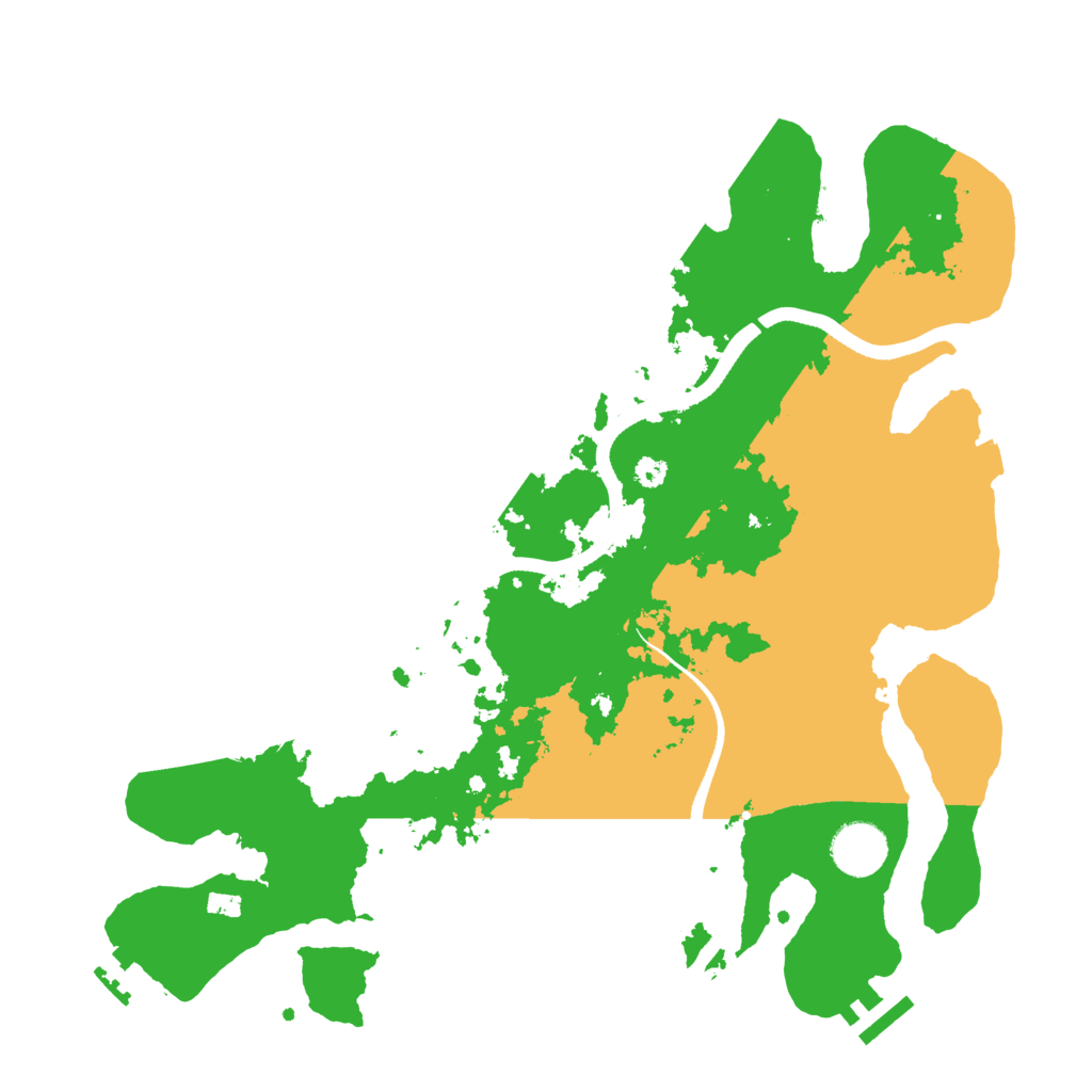 Biome Rust Map: Procedural Map, Size: 3500, Seed: 1772816389