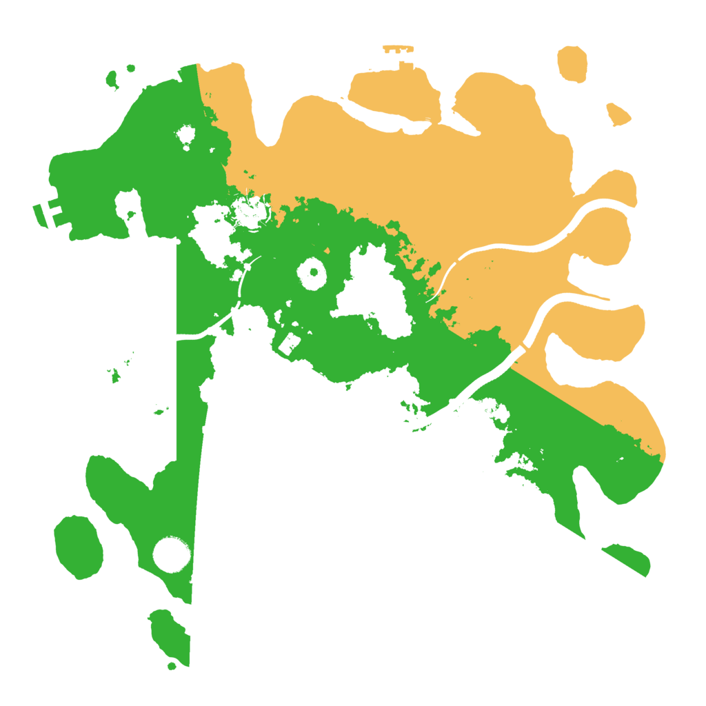Biome Rust Map: Procedural Map, Size: 3500, Seed: 1031087043