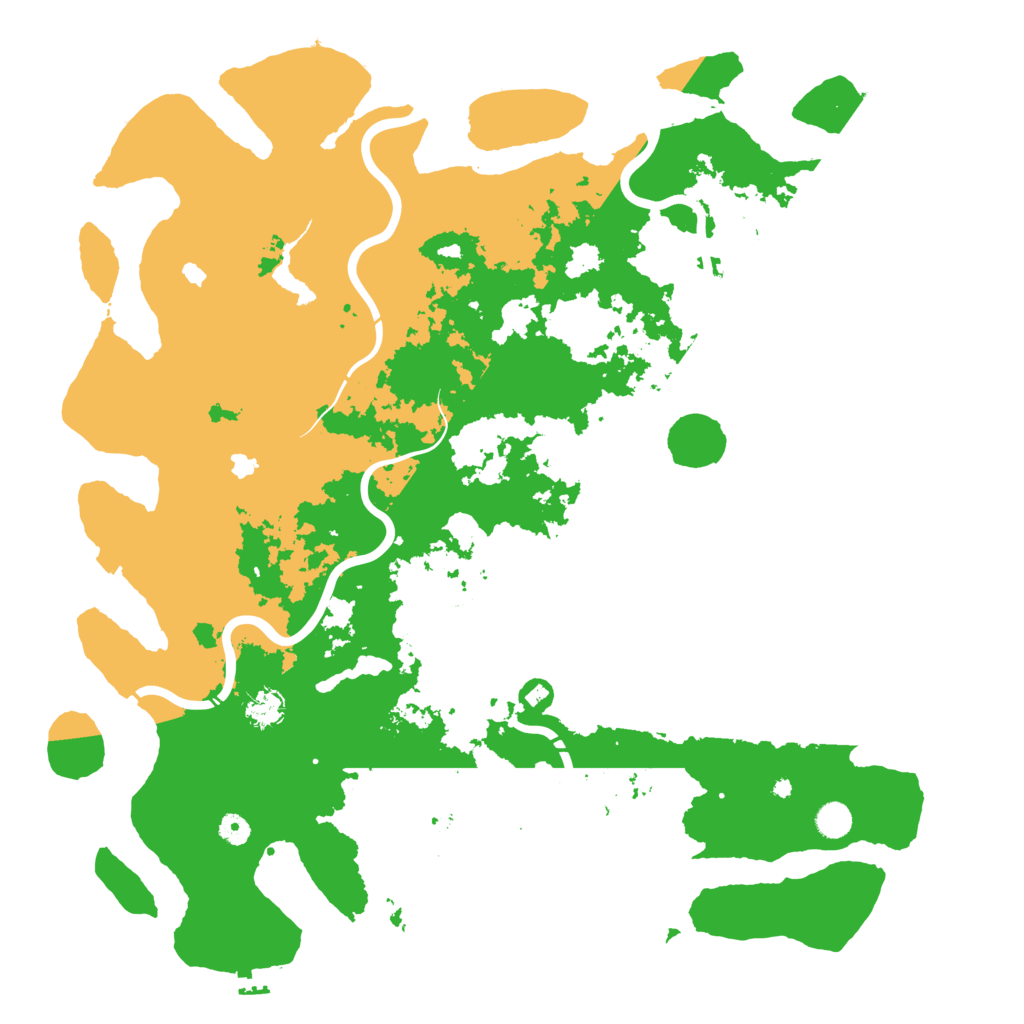 Biome Rust Map: Procedural Map, Size: 5000, Seed: 278551177