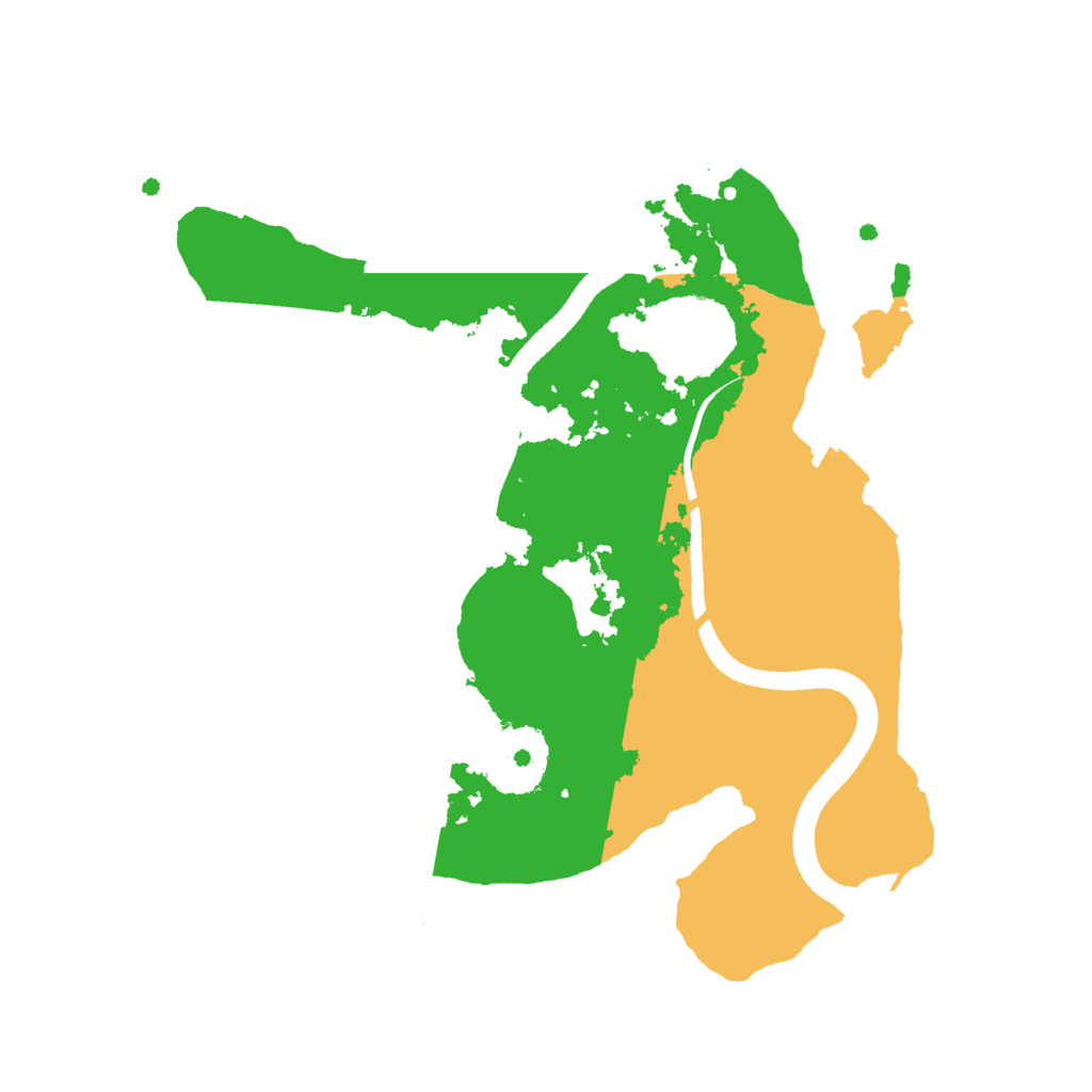 Biome Rust Map: Procedural Map, Size: 2500, Seed: 1413807936