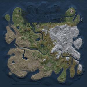 Thumbnail Rust Map: Procedural Map, Size: 4250, Seed: 863014623, 16 Monuments